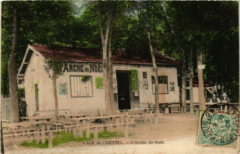 Carte postale ancienne Ile de Creteil Arche de noel à Créteil