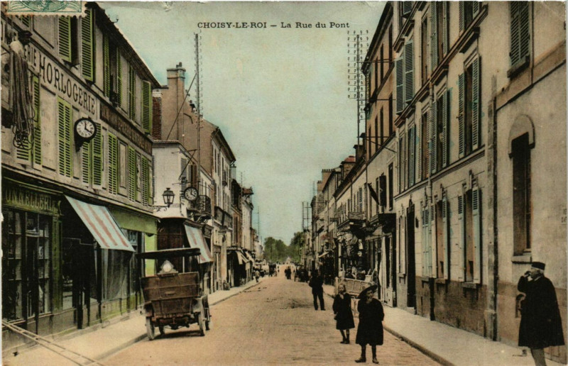 Carte postale ancienne Choisy-le-Roi Rue du Pont à Choisy-le-Roi