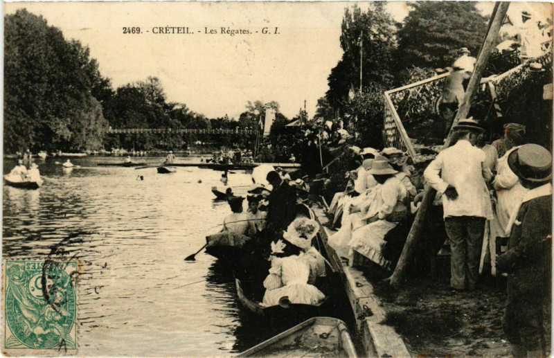 Carte postale ancienne Creteil Le Régates à Créteil