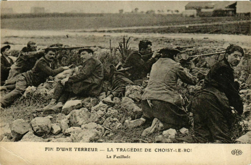 Carte postale ancienne Choisy-le-Roi La Fusillade à Choisy-le-Roi