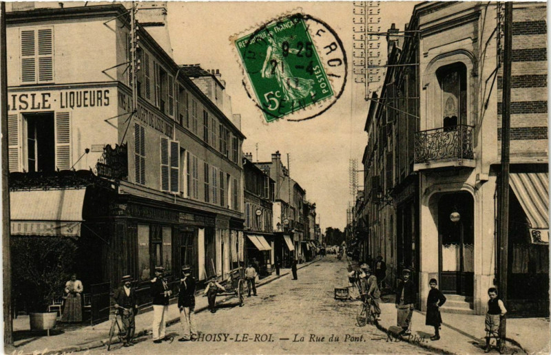 Carte postale ancienne Choisy-le-Roi Rue du Pont à Choisy-le-Roi