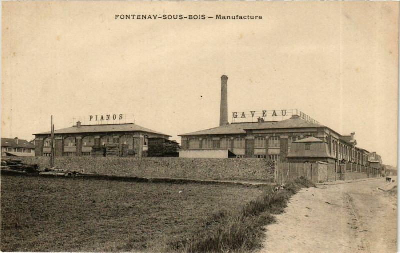 Carte postale ancienne Fontenay-sous-Bois Manufactures à Fontenay-sous-Bois