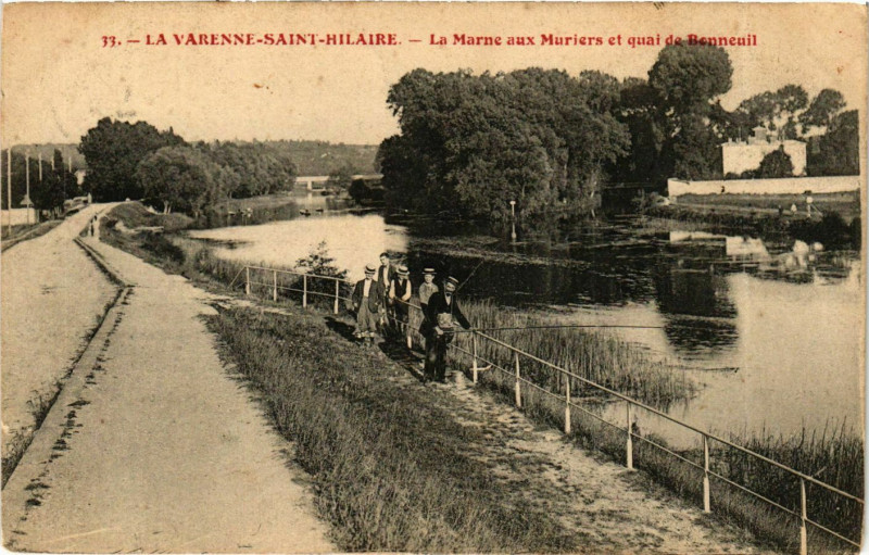 Carte postale ancienne Varenne-Saint-Hilaire Marne aux Muriers