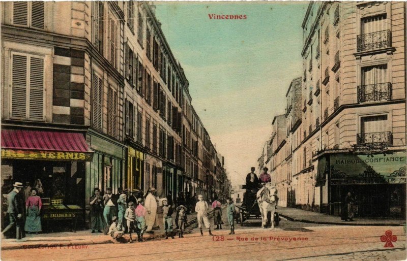 Carte postale ancienne Vincennes 128 Rue de la Prevoyanes. à Vincennes