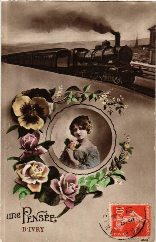 Carte postale ancienne Une Pensee d'Ivry