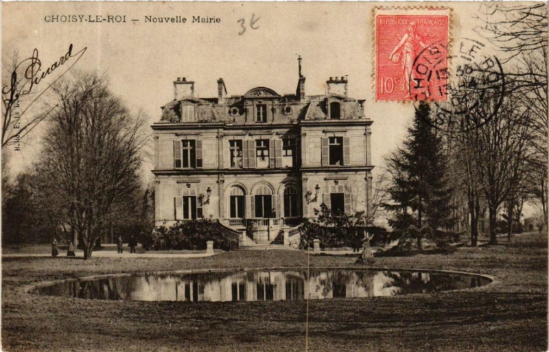 Carte postale ancienne Choisy-le-Roi Nouvelle Mairie à Choisy-le-Roi
