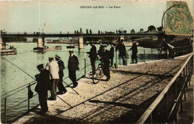 Carte postale ancienne Choisy-le-Roi Le Pont à Choisy-le-Roi