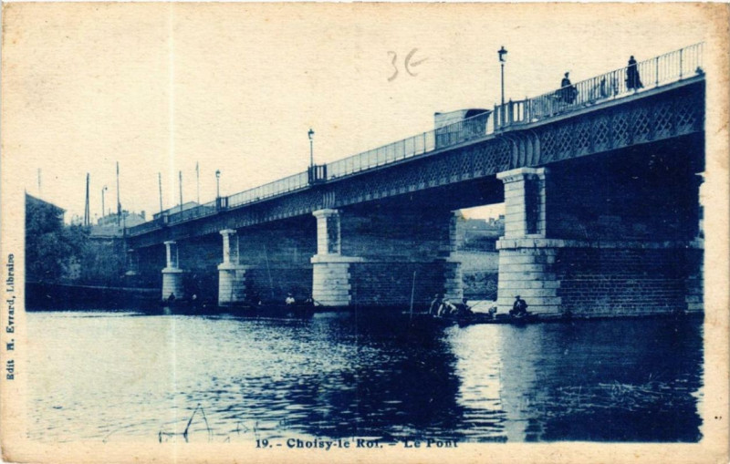 Carte postale ancienne Choisy-le-Roi Le Pont à Choisy-le-Roi