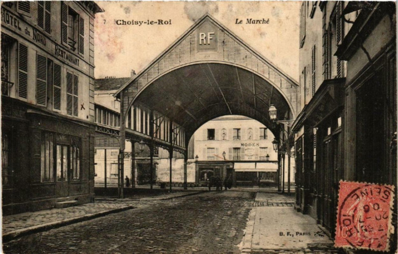 Carte postale ancienne Choisy-le-Roi Le Marche à Choisy-le-Roi