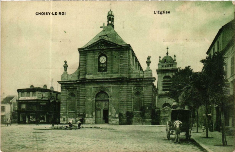 Carte postale ancienne Choisy-le-Roi L'Eglise à Choisy-le-Roi