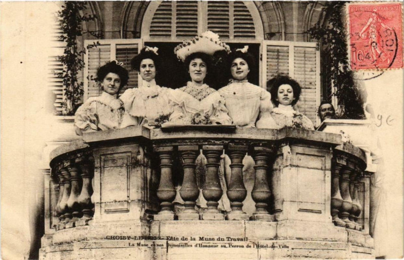 Carte postale ancienne Choisy-le-Roi Fete de la Muse du Travail à Choisy-le-Roi