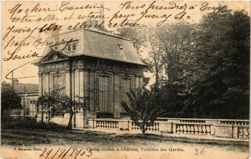 Carte postale ancienne Choisy-le-Roi Chateau Pavillon des Gardes à Choisy-le-Roi