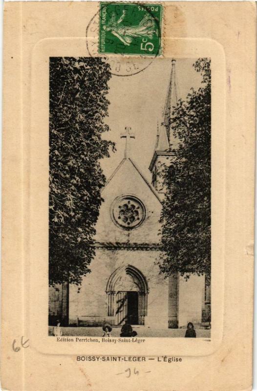 Carte postale ancienne Boissy-Saint-Leger L'Eglise à Boissy-Saint-Léger