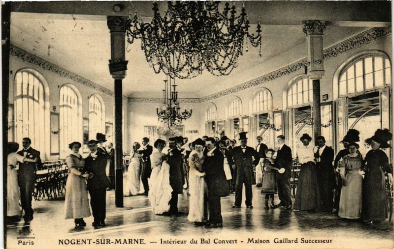 Carte postale ancienne Nogent sur Marne Int. du Bal Convert. Maison Gaillard Successeur. à Nogent-sur-Marne