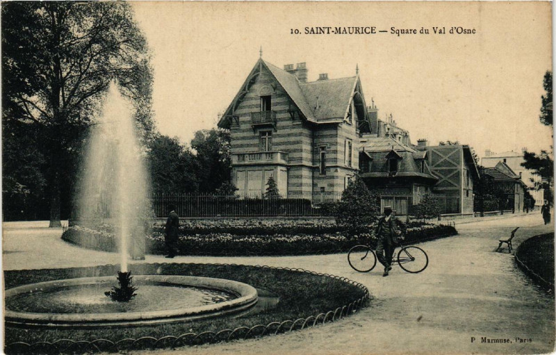 Carte postale ancienne Saint Maurice Square du Val d'Osne à Saint-Maurice