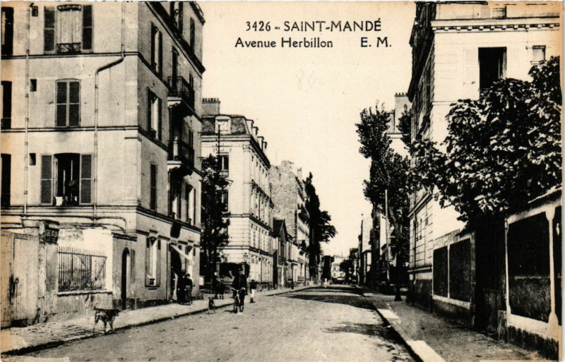 Carte postale ancienne Saint-Mande - Avenue Herbillon à Saint-Mandé