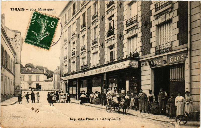 Carte postale ancienne Thiais - Rue Maurepas à Thiais