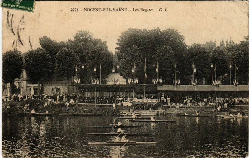 Carte postale ancienne Nogent-sur-Marne - Les Regates à Nogent-sur-Marne