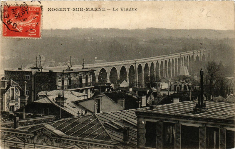 Carte postale ancienne Nogent-sur-Marne - Le Viaduc à Nogent-sur-Marne