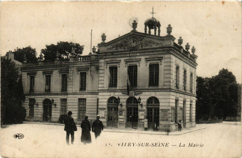 Carte postale ancienne Vitry-sur-Seine - La Mairie à Vitry-sur-Seine