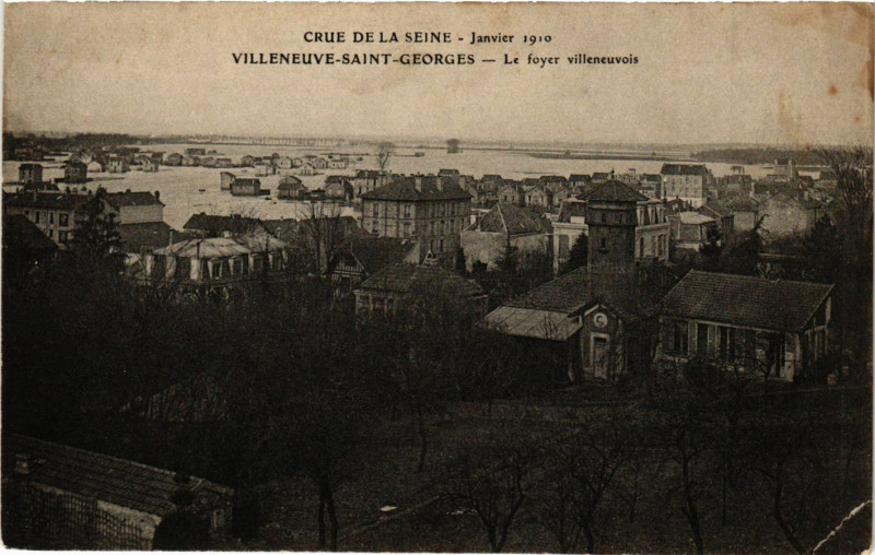 Carte postale ancienne Villeneuve-Saint-Georges - Le foyer villeneuvois à Villeneuve-Saint-Georges