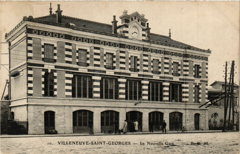 Carte postale ancienne Villeneuve-Saint-Georges - La Nouvelle Gare à Villeneuve-Saint-Georges