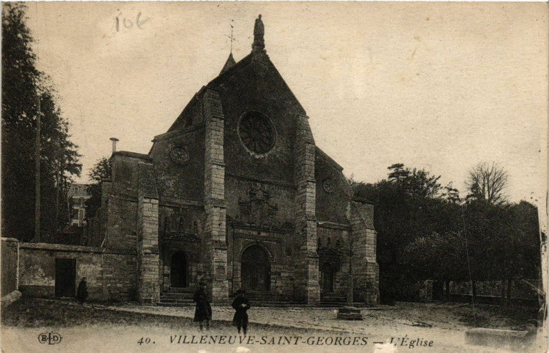 Carte postale ancienne Villeneuve-Saint-Georges - L'Eglise à Villeneuve-Saint-Georges
