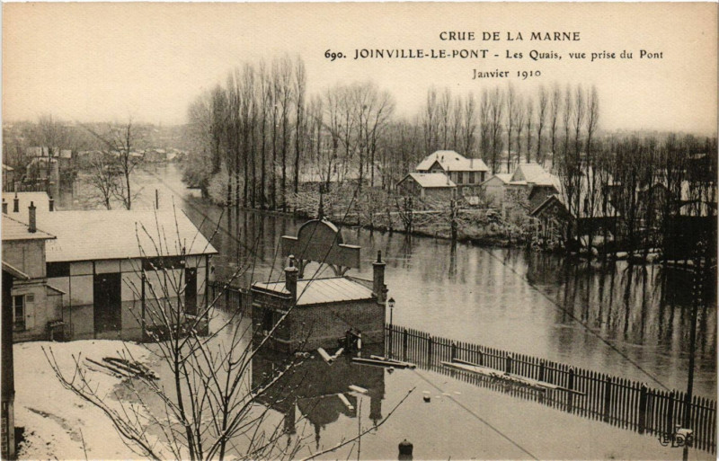 Carte postale ancienne Joinville le Pont - Les Quais à Joinville-le-Pont