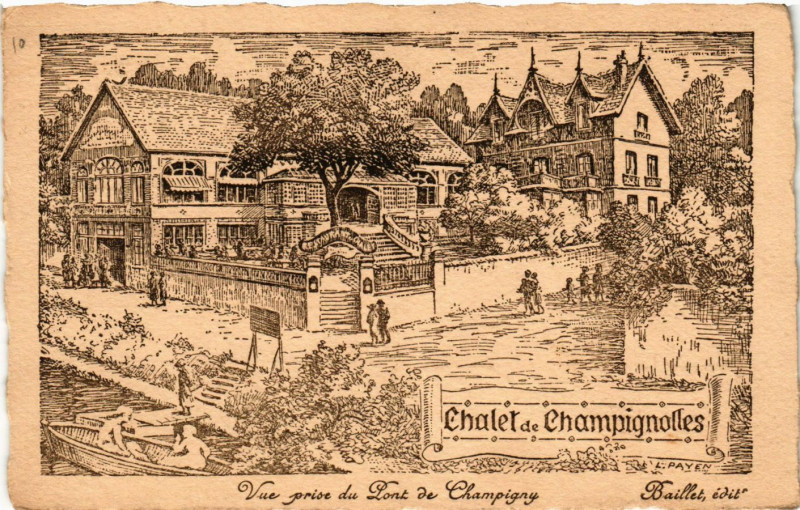 Carte postale ancienne Chalet de Champignolles