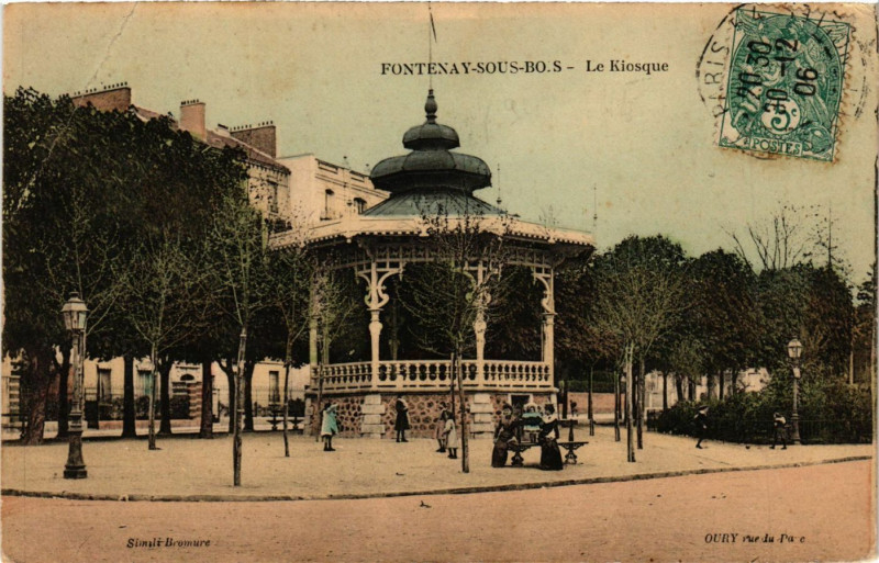 Carte postale ancienne Fontenay-sous-Bois - Le Kiosque à Fontenay-sous-Bois