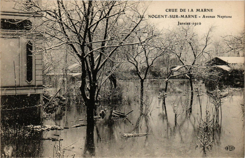 Carte postale ancienne Nogent sur Marne - Avenue Neptune à Nogent-sur-Marne