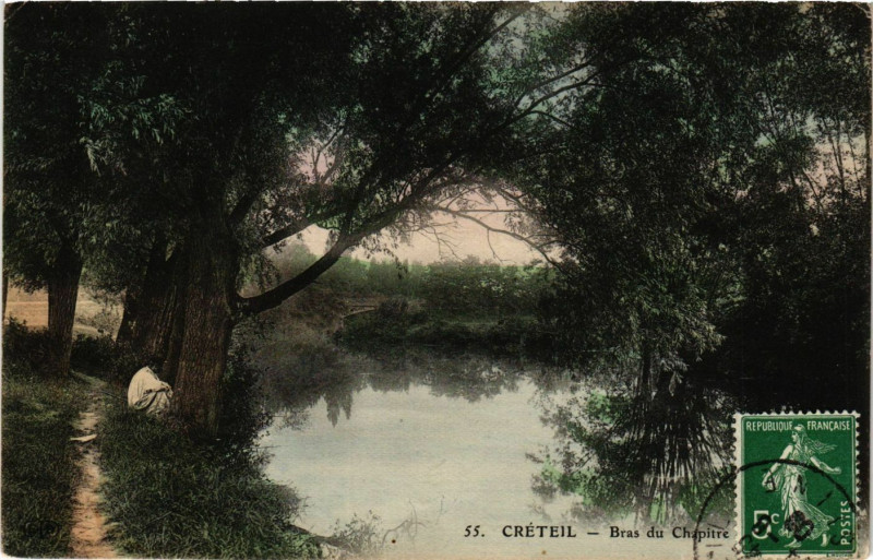 Carte postale ancienne Creteil - Bras du Chapitre à Créteil