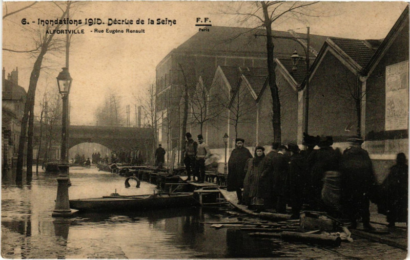 Carte postale ancienne Alfortville - Rue Augene Renault à Alfortville