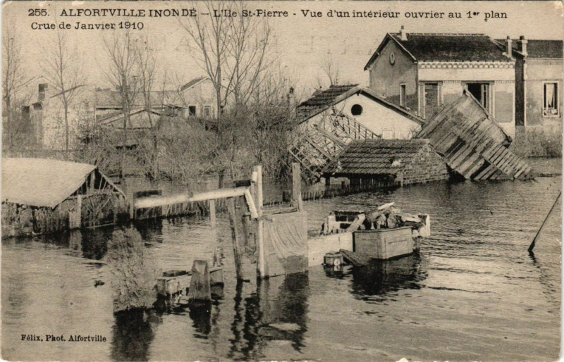 Carte postale ancienne Alfortville - L'Ile St-Pierre à Alfortville