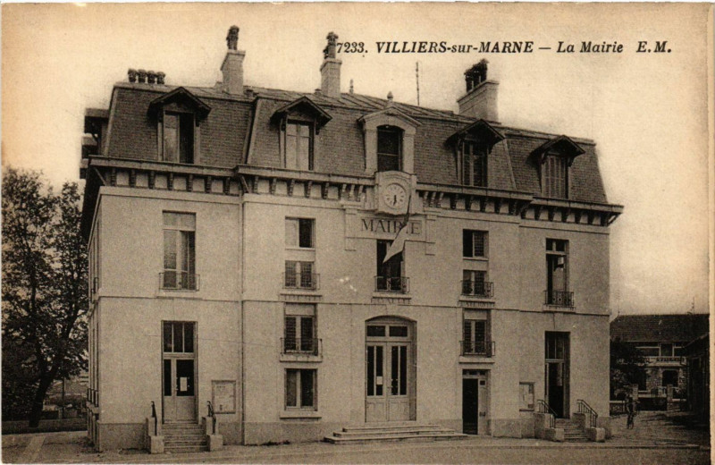 Carte postale ancienne Villers sur Marne - La Mairie