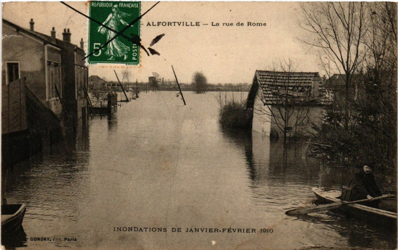 Carte postale ancienne Alfrotville - La Rue de Rome