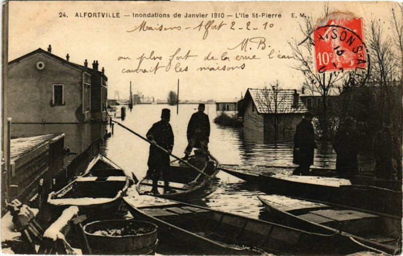 Carte postale ancienne Alfortville - L'Ile St-Pierre à Alfortville