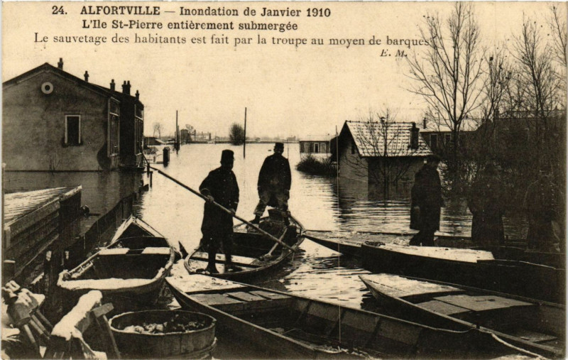 Carte postale ancienne Alfortville - L'Ile St-Pierre à Alfortville