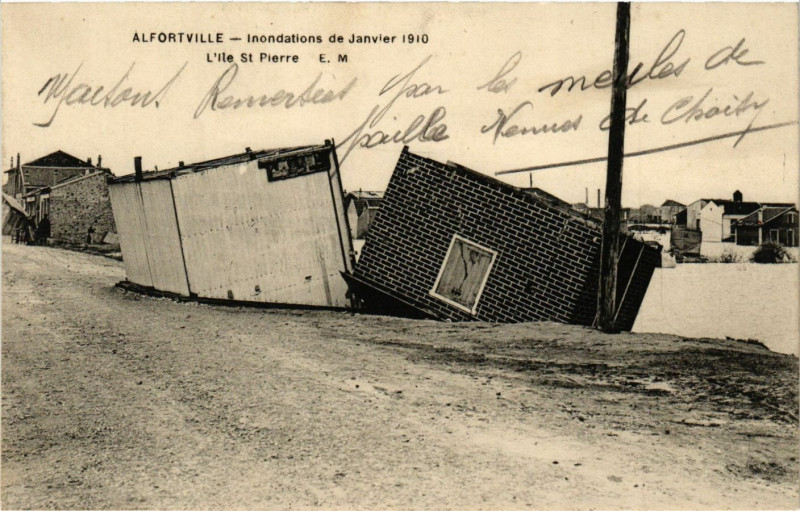 Carte postale ancienne Alfortville - L'Ile St Pierre à Alfortville