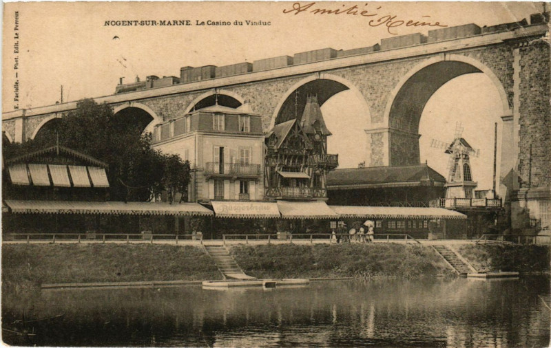 Carte postale ancienne Nogent sur Marne - Le Casino du Viaduc à Nogent-sur-Marne