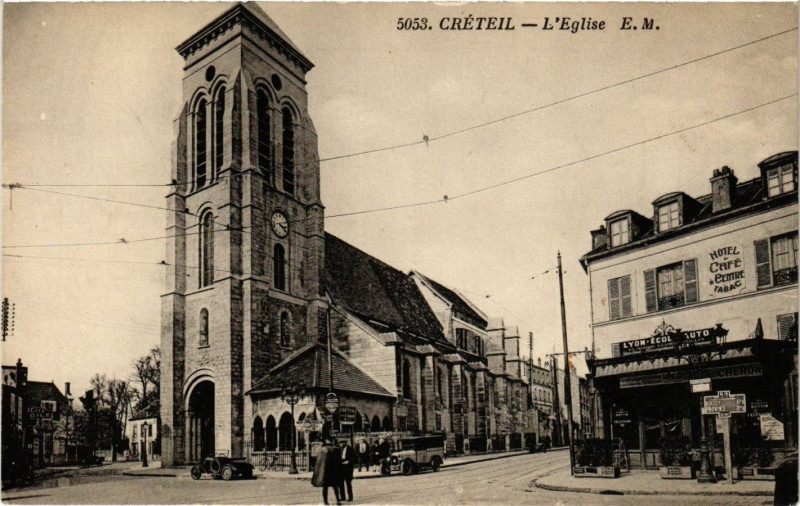 Carte postale ancienne Creteil - L'Eglise à Créteil