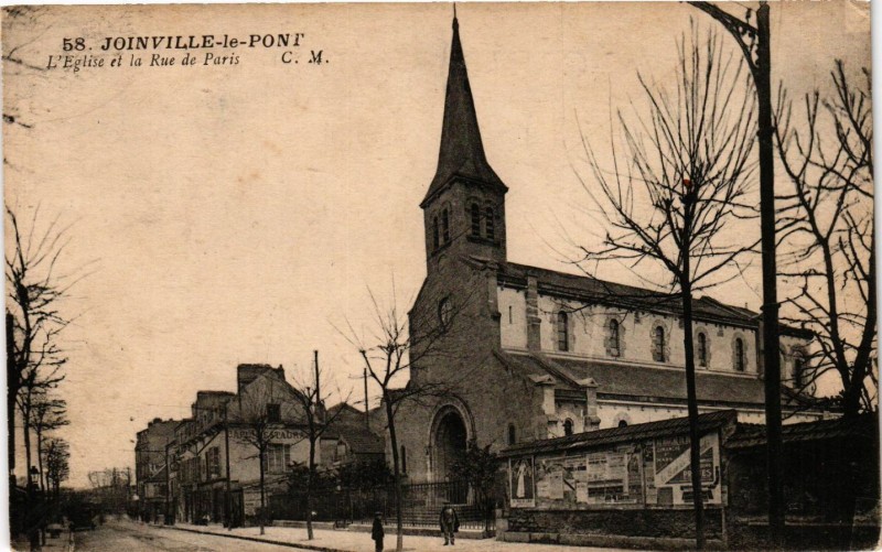 Carte postale ancienne Joinville le Pont - L'Eglise à Joinville-le-Pont