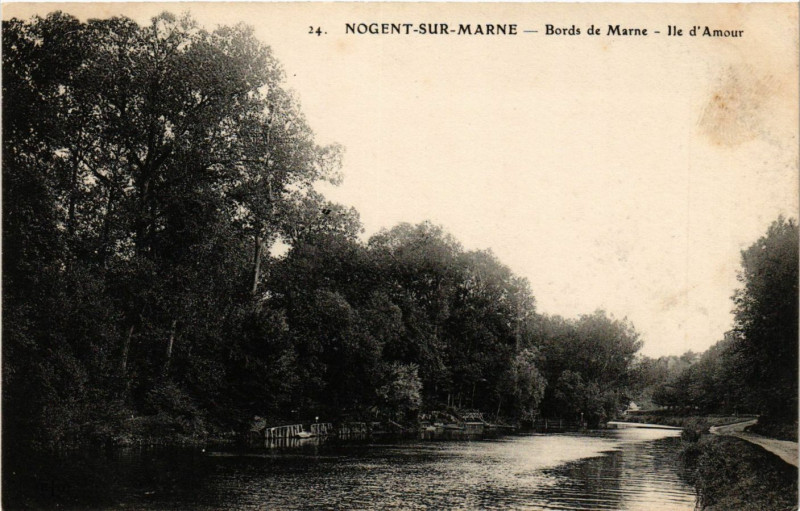 Carte postale ancienne Nogent sur Marne - Bords de Marne à Nogent-sur-Marne