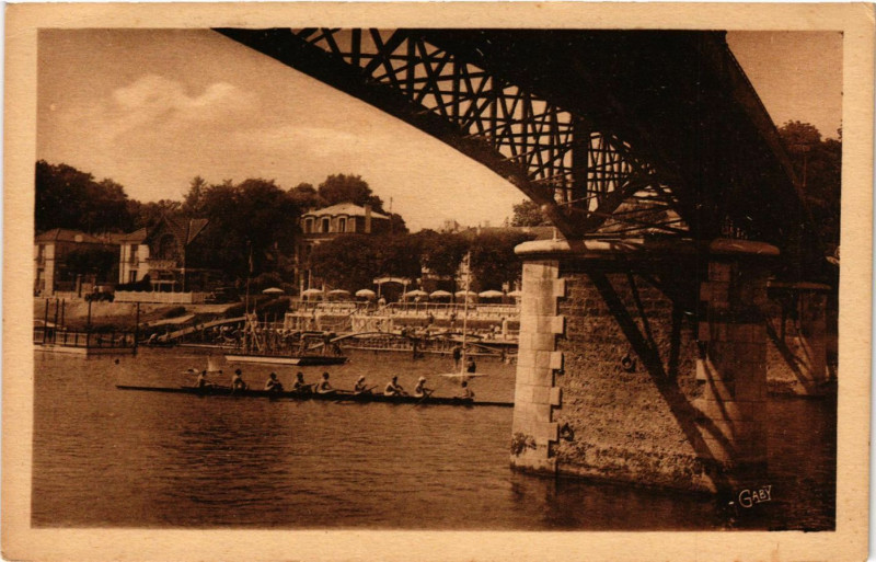 Carte postale ancienne Souvenir des Bords de la Marne