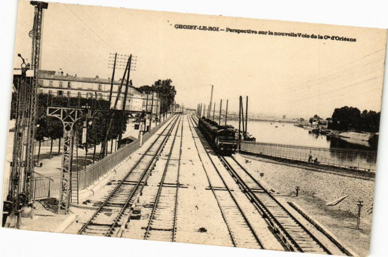 Carte postale ancienne Choisy-Le-Roi - Perspective sur la nouvelle Voie à Choisy-le-Roi