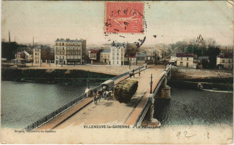Carte postale ancienne Villeneuve-la-Garenne Le Panorama à Villeneuve-la-Garenne