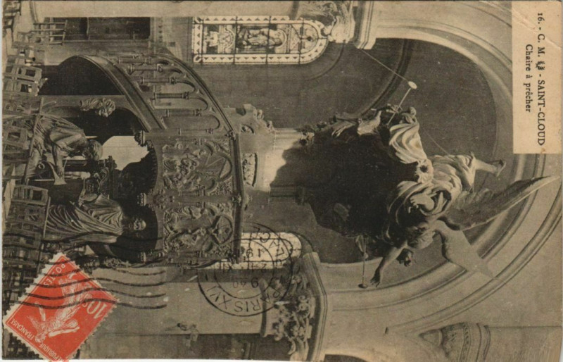 Carte postale ancienne Saint-Cloud Chaire a precher à Saint-Cloud