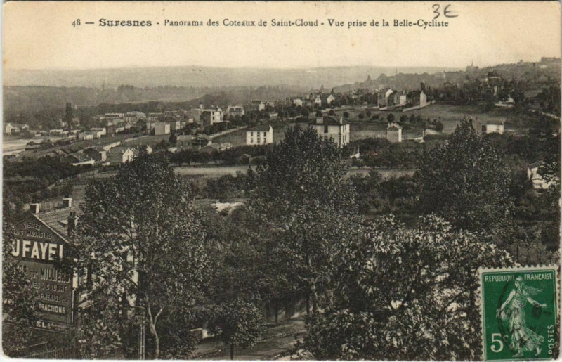 Carte postale ancienne Suresnes Panorama à Suresnes