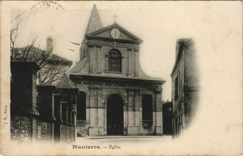 Carte postale ancienne Nanterre Eglise à Nanterre