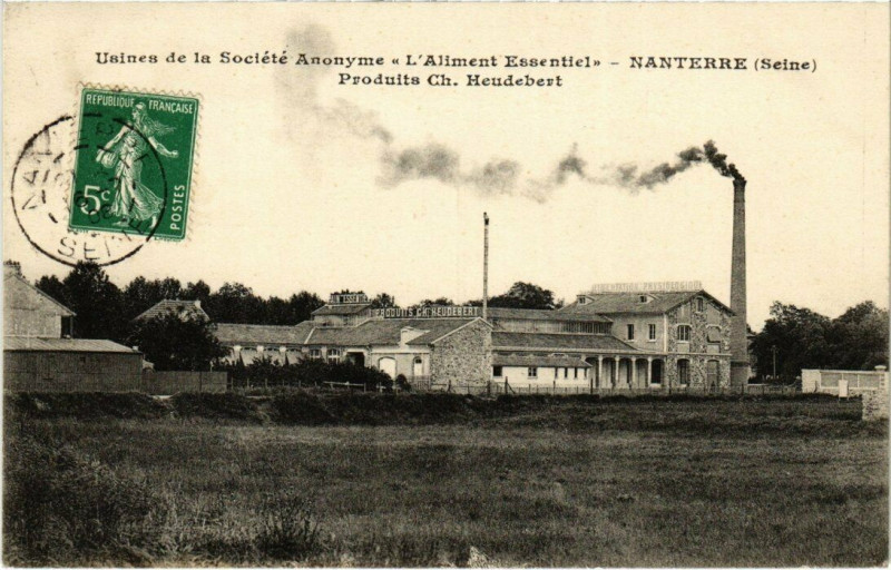 Carte postale ancienne Nanterre - Usines de la Société Anonyme à Nanterre